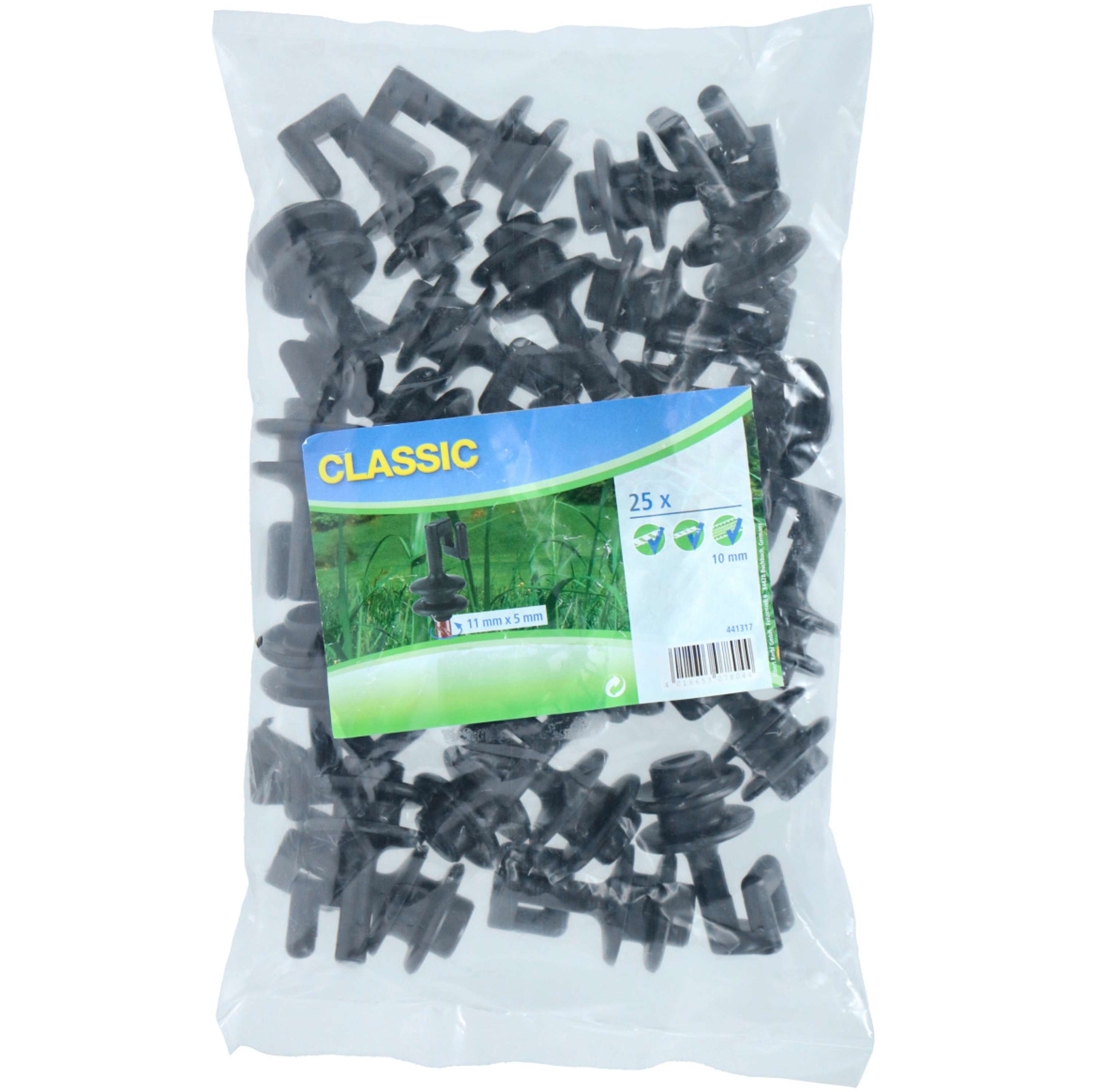 Ako Spare Top Insulator for Oval Steel Post 25 Pieces Black