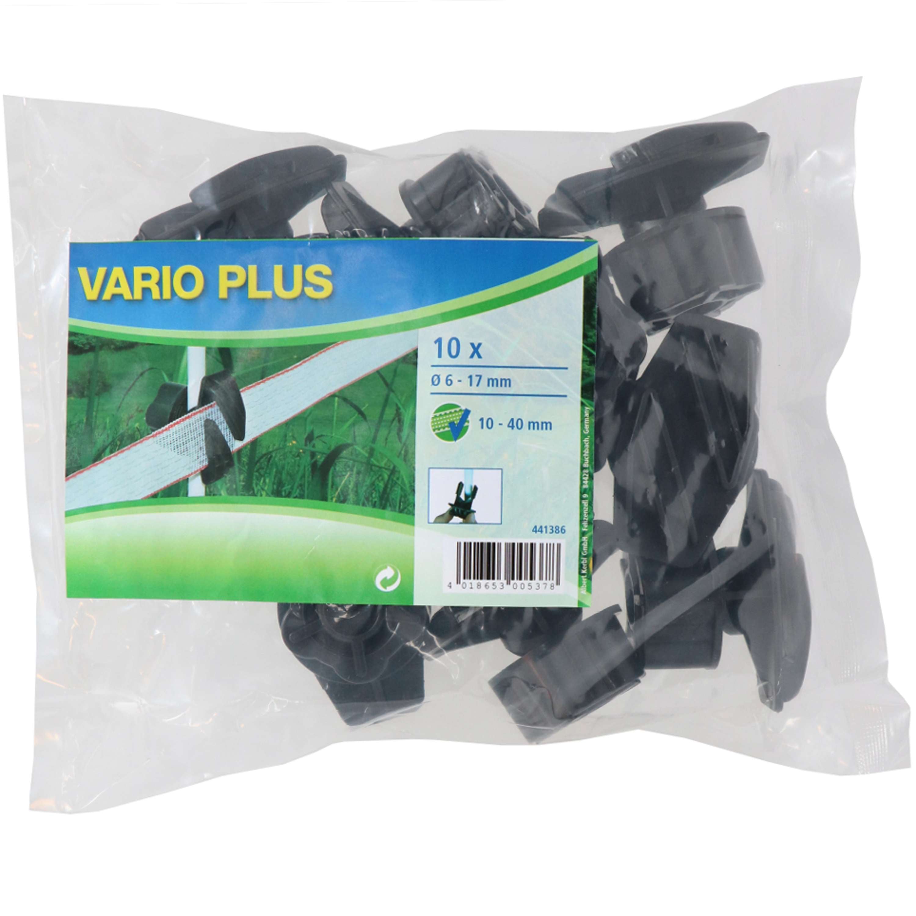 Ako Screw Insulator Vario Plus for Tapes 10 Pieces Black