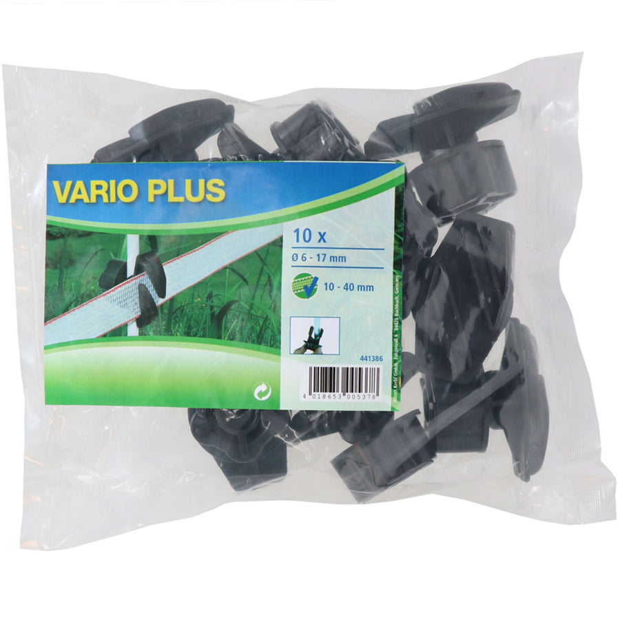 Ako Screw Insulator Vario Plus for Tapes 10 Pieces Black