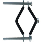 Ako Fastening Ring for Round Posts Black