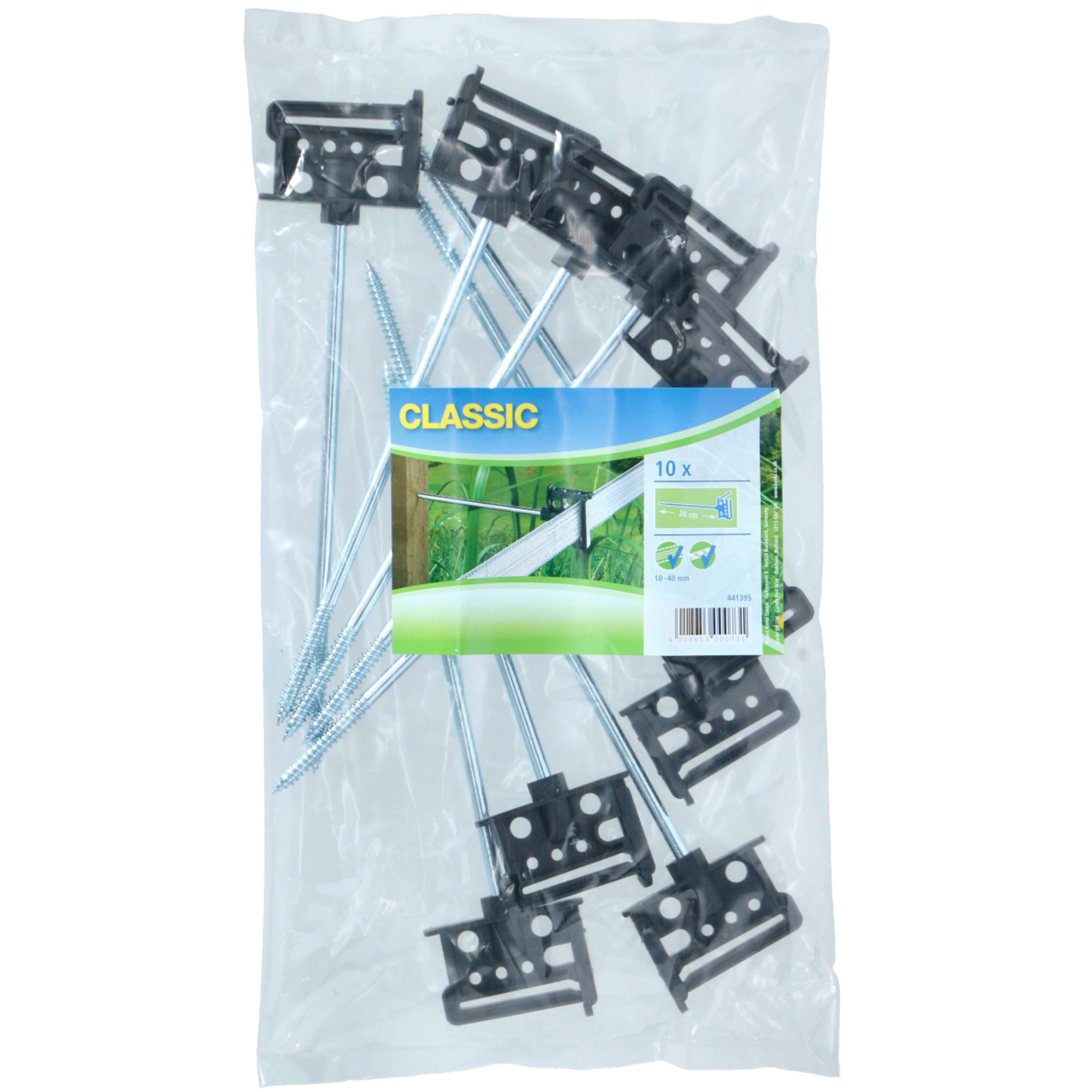 Ako Offset Tape Insulator for Tapes and Ropes 10 Pieces