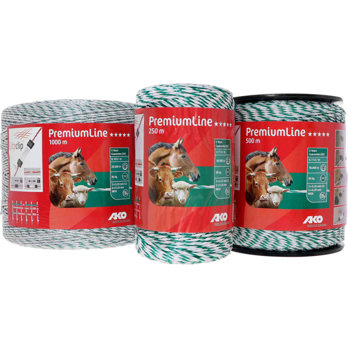 Ako Polywire PremiumLine White/Green