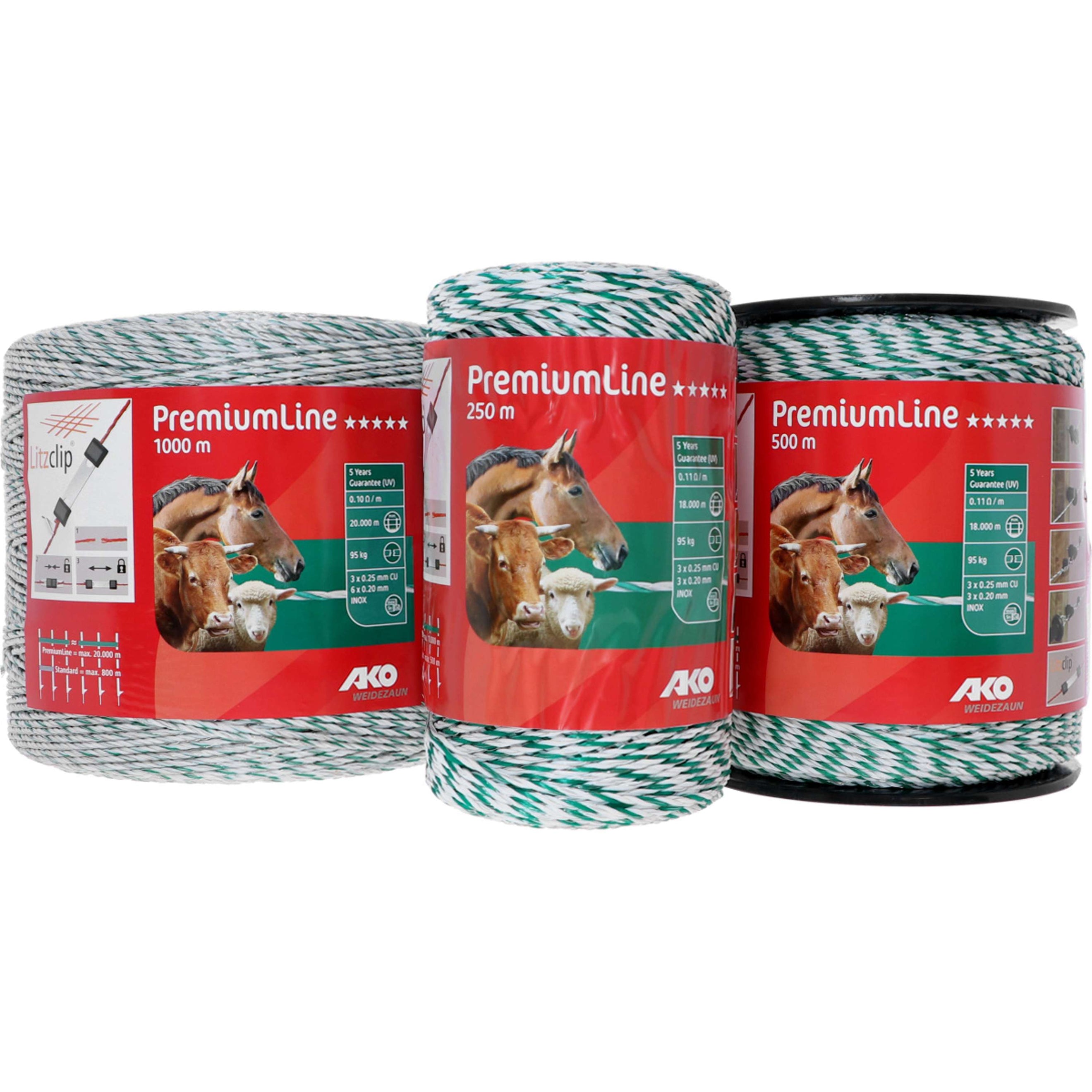 Ako Polywire PremiumLine White/Green