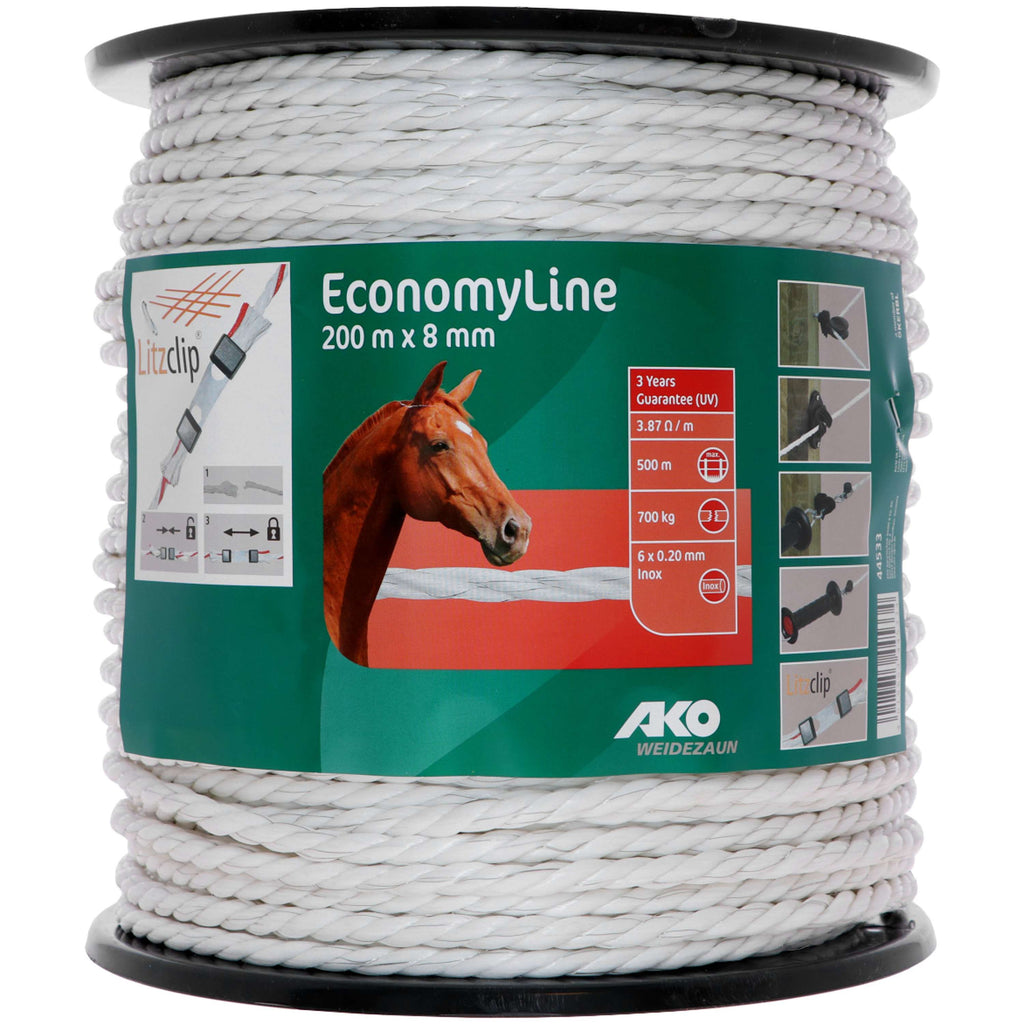 Ako Fence Rope Economyline White