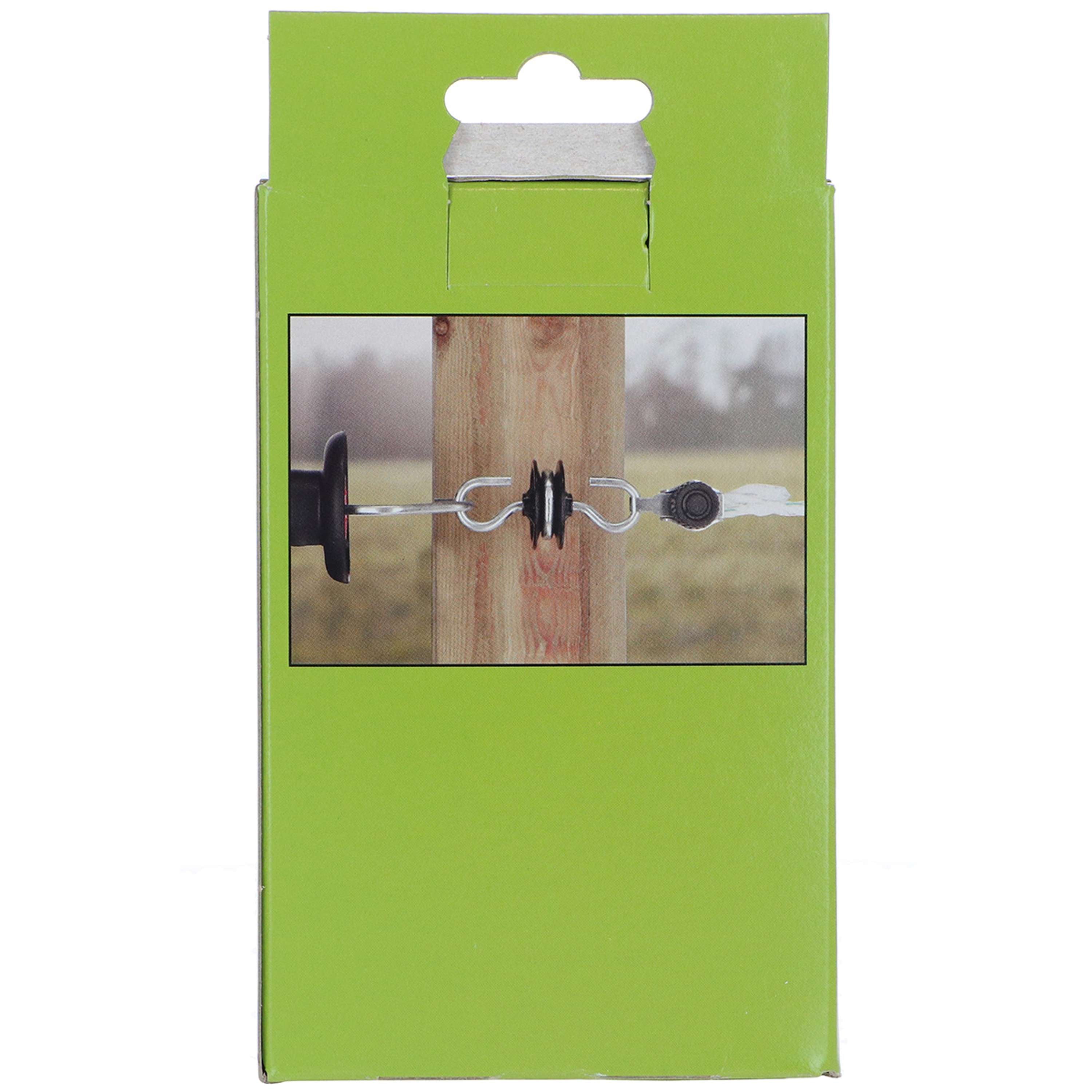 Ako Gate Handle Insulator Stainless Steel 6 Pieces Black
