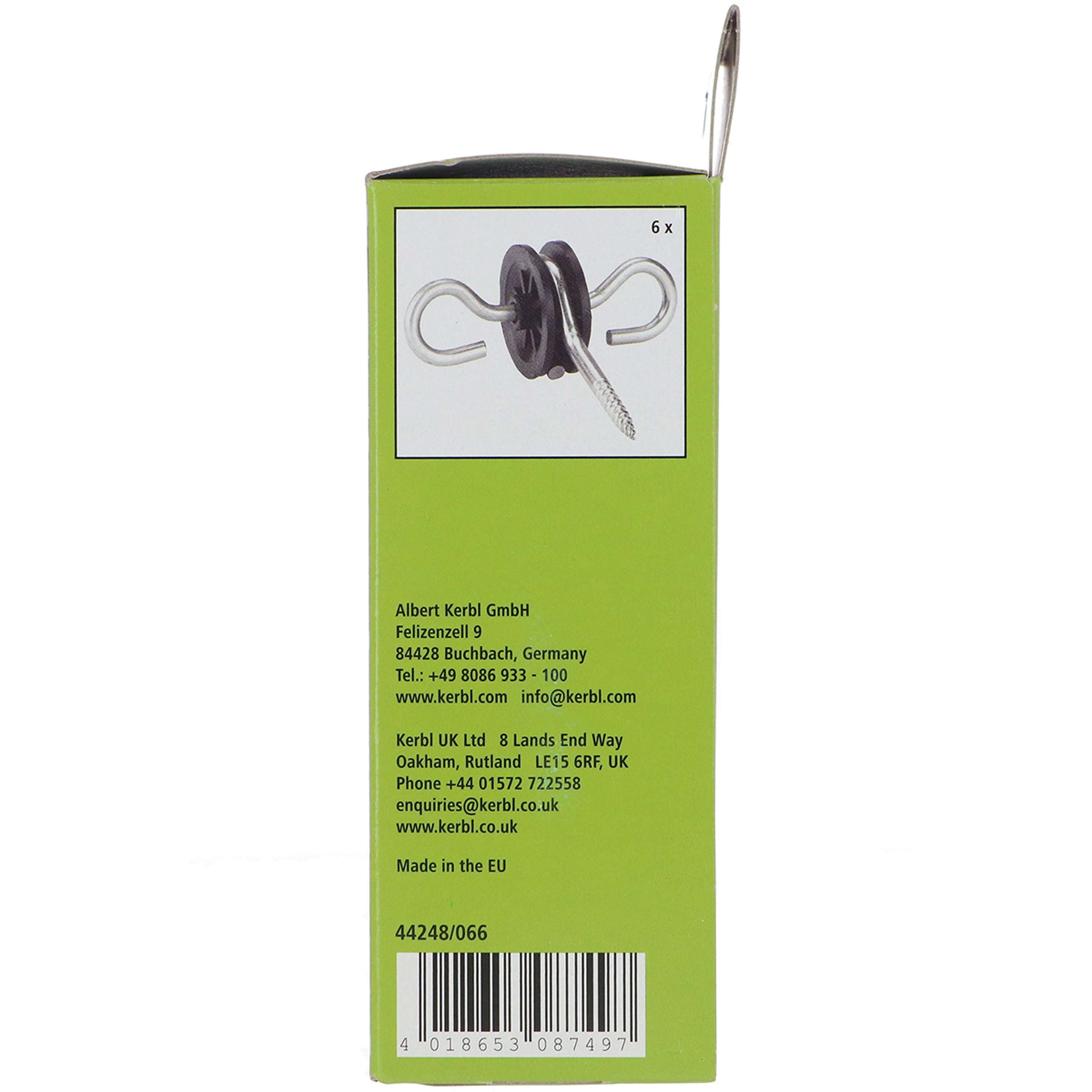 Ako Gate Handle Insulator Stainless Steel 6 Pieces Black