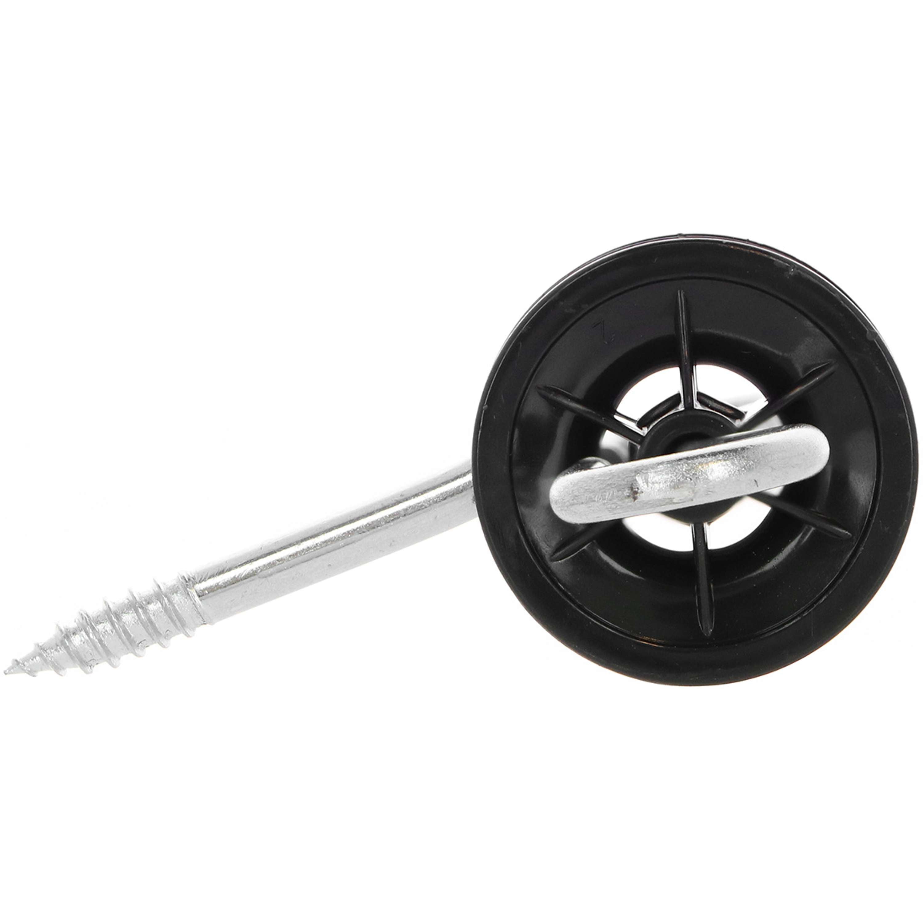 Ako Gate Handle Insulator Stainless Steel 6 Pieces Black