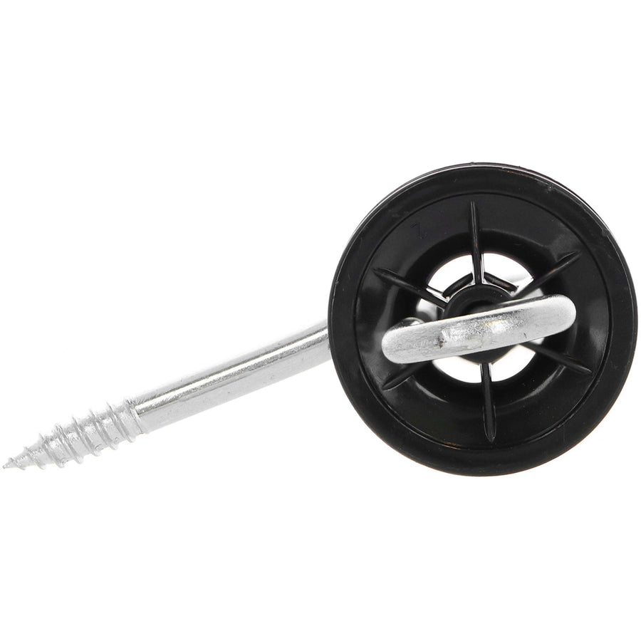 Ako Gate Handle Insulator Stainless Steel 6 Pieces Black
