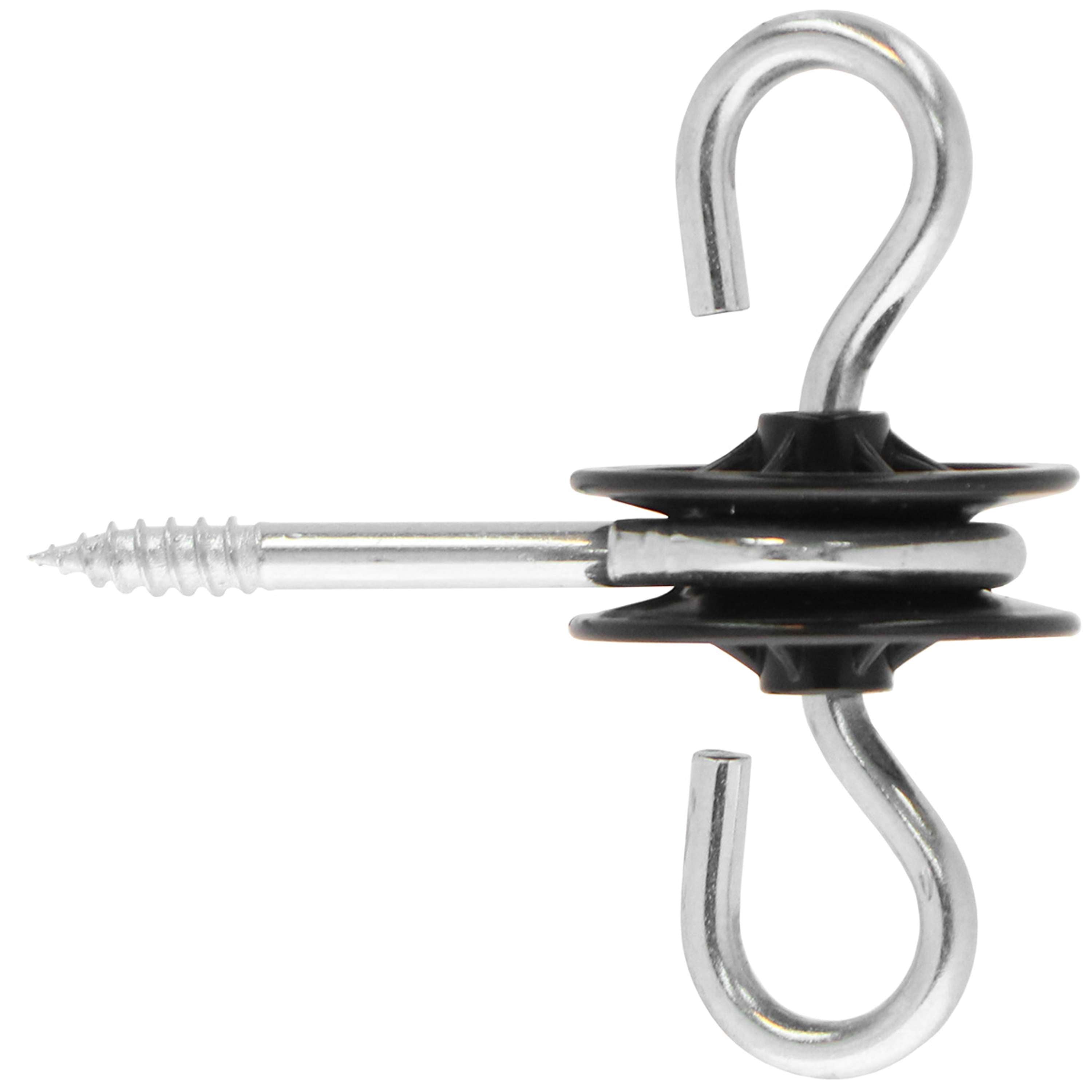 Ako Gate Handle Insulator Stainless Steel 6 Pieces Black