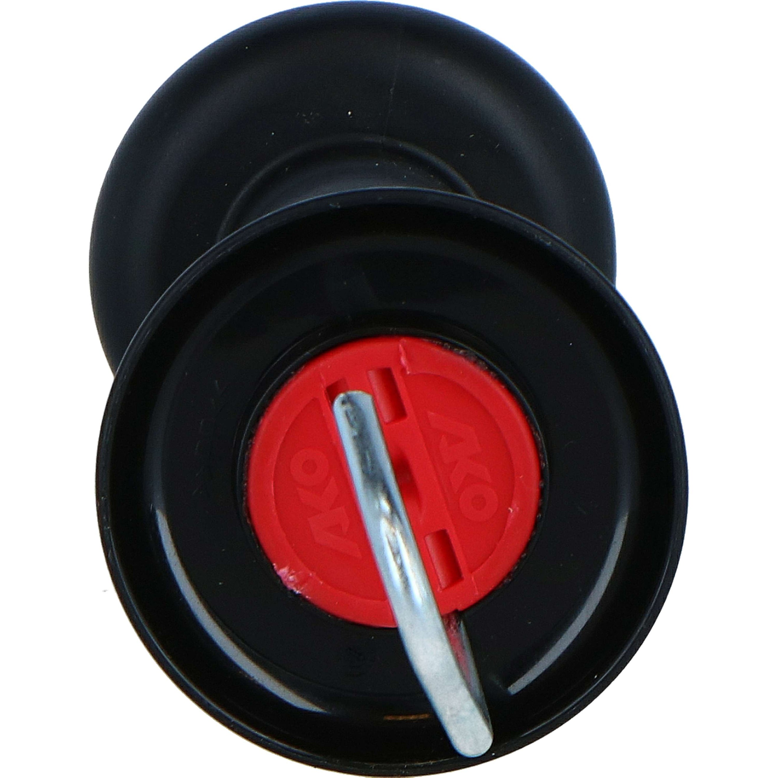 Ako Gate Handle with Hook And Rope/wire Connector Black Ako Gate Handle with Hook And Rope/wire Connector Black