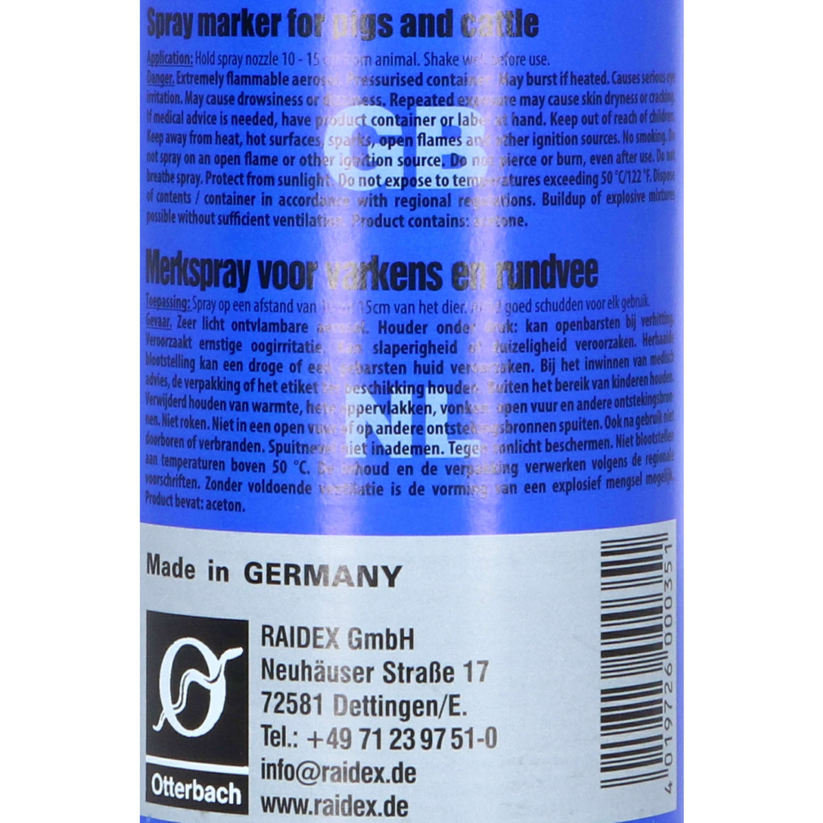 Raidex Marking Spray Blue