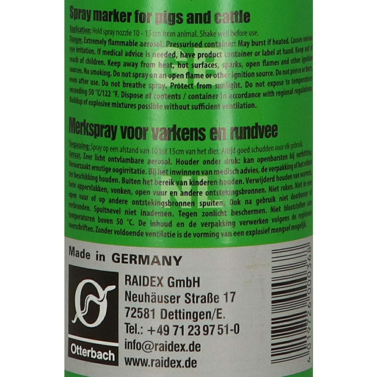 Raidex Marking Spray Green