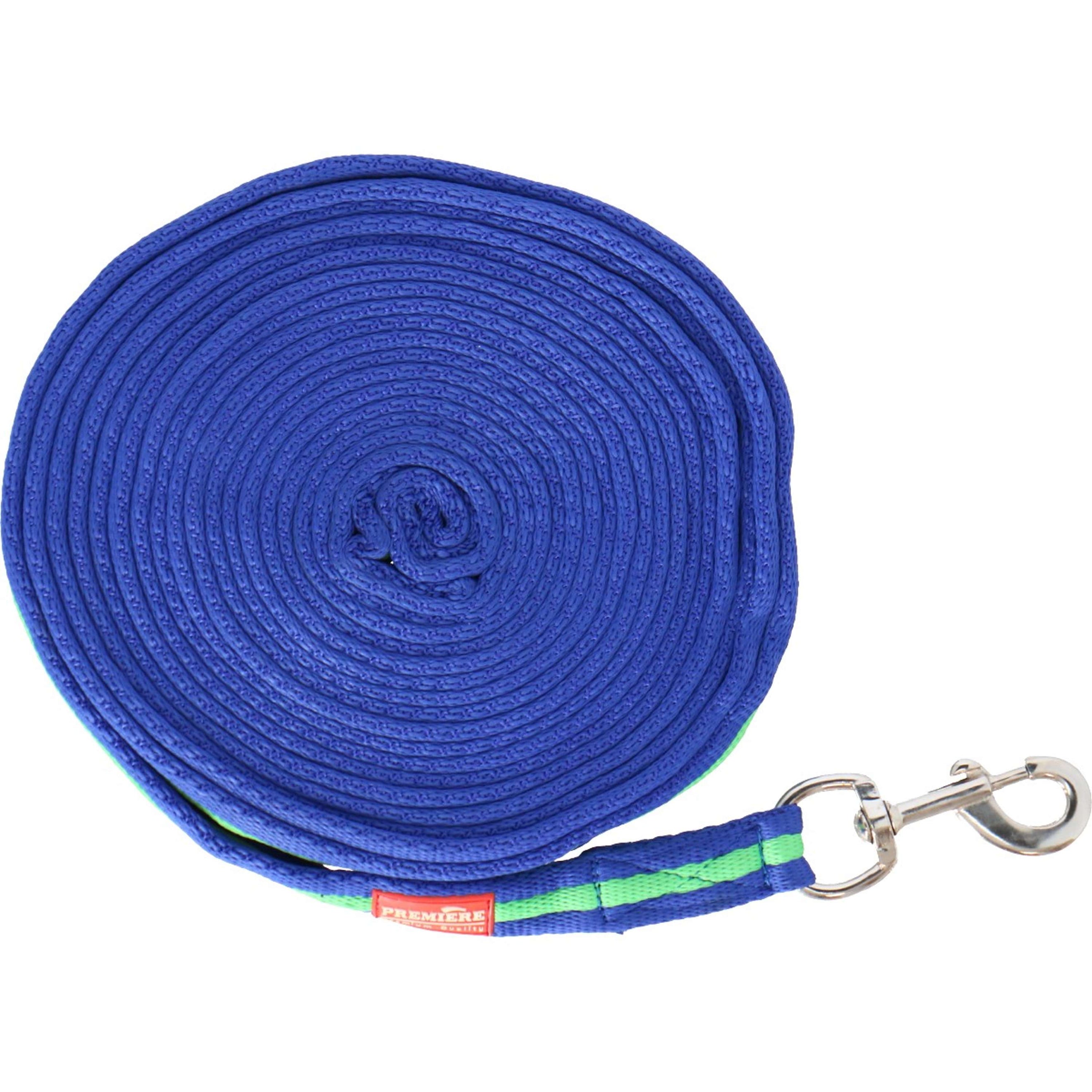 Premiere Lunging Side Rope Softgrip with Snaphook Blue/Green Premiere Lunging Side Rope Softgrip with Snaphook Blue/Green