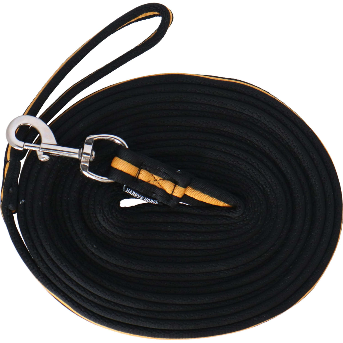 Harry's Horse Soft Lunge Rein Black/Gold