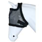 Harry's Horse Fly Mask with Fur Binding Black