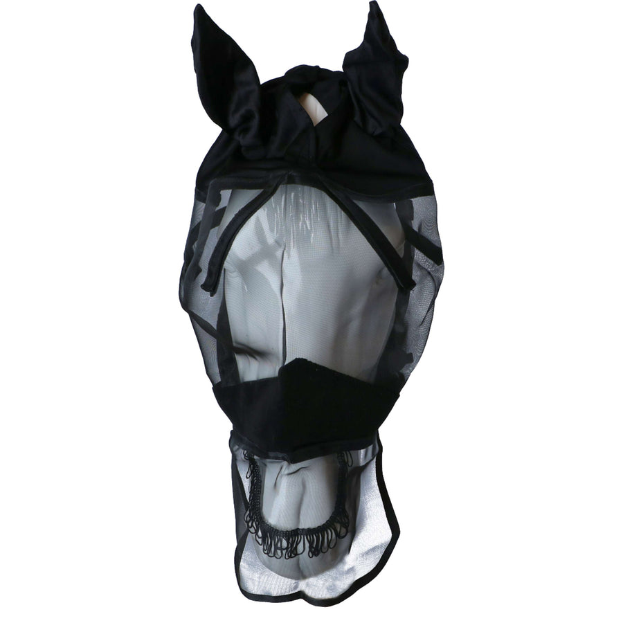 Kerbl Fly Mask with Ears and Nose Black