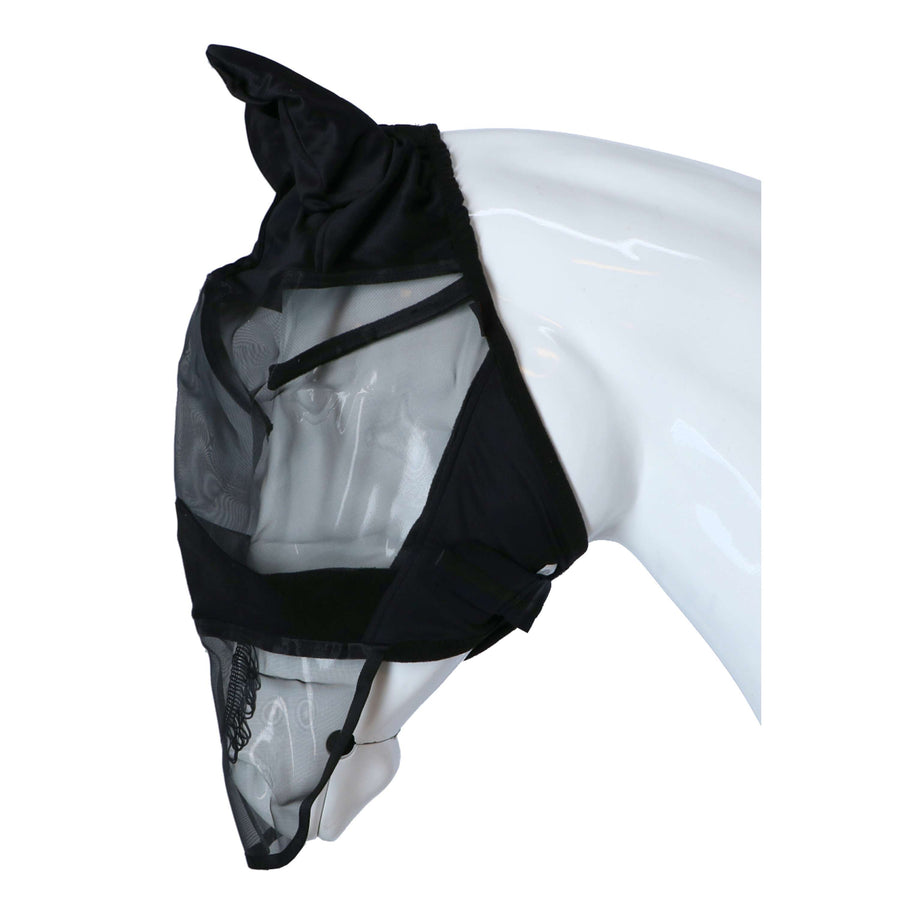 Kerbl Fly Mask with Ears and Nose Black