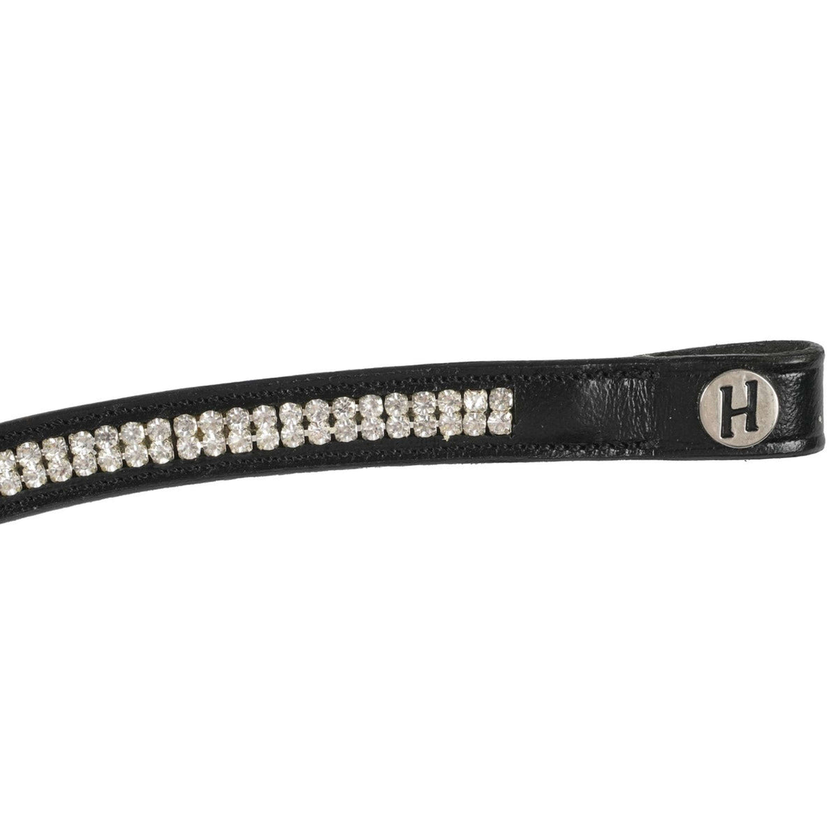 Harry's Horse Browband Crystal Wave Black/Silver