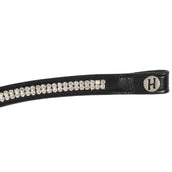 Harry's Horse Browband Crystal Wave Black/Silver