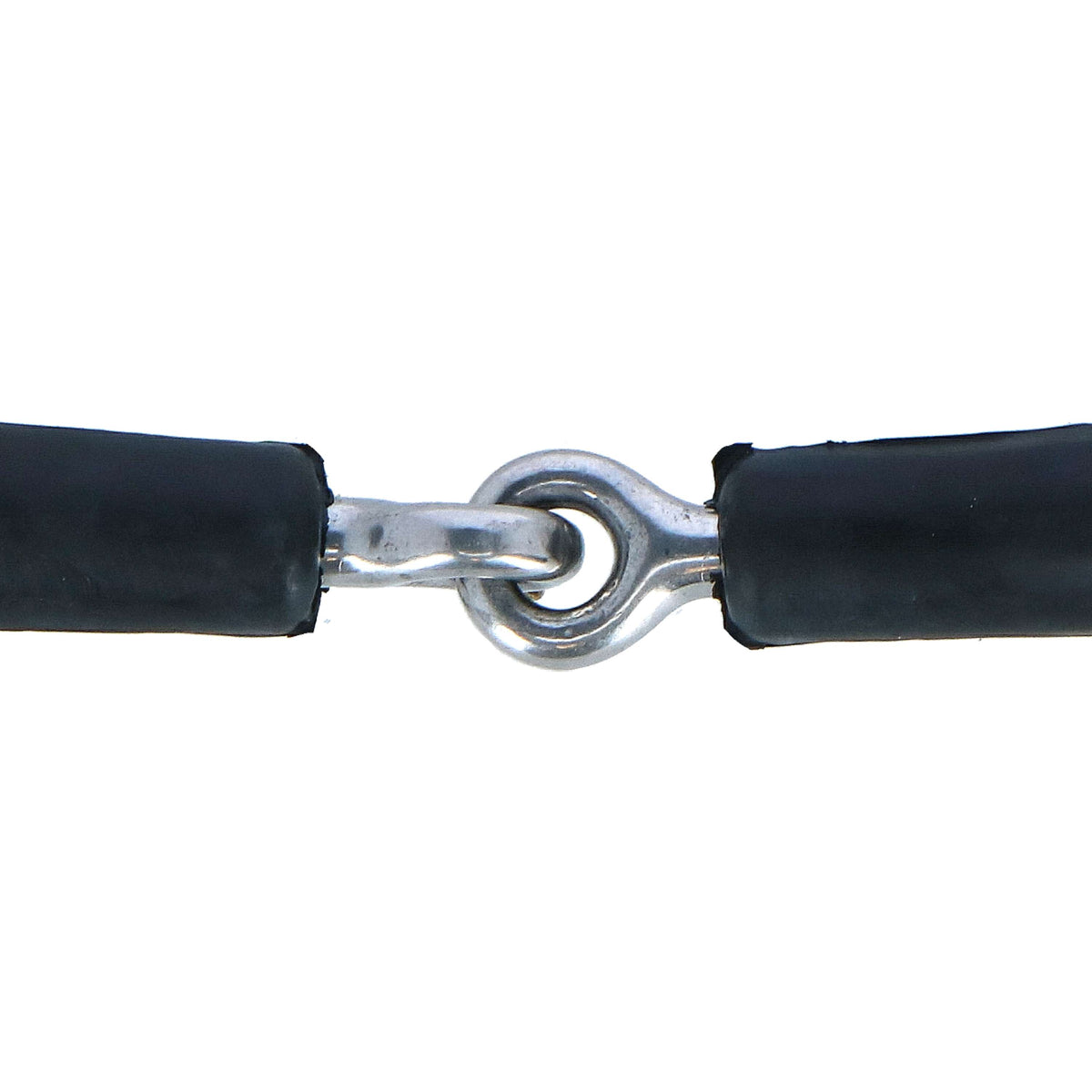 Harry's Horse D-ring Snaffle with Rubber Covered Mouthpiece RVS