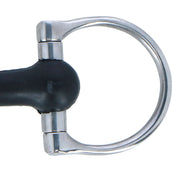 Harry's Horse D-ring Snaffle with Rubber Covered Mouthpiece RVS