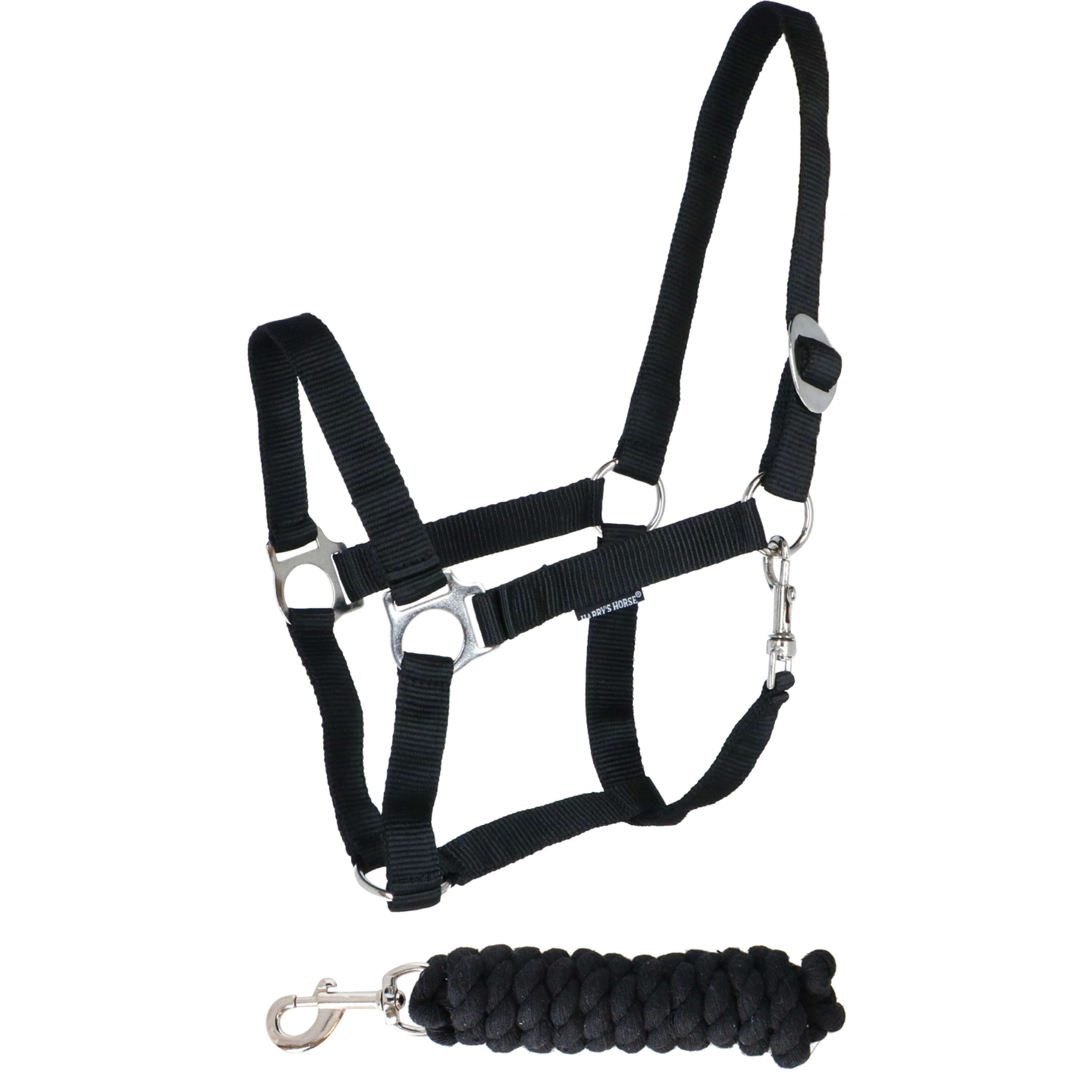 Harry's Horse Halter Set Initial Black