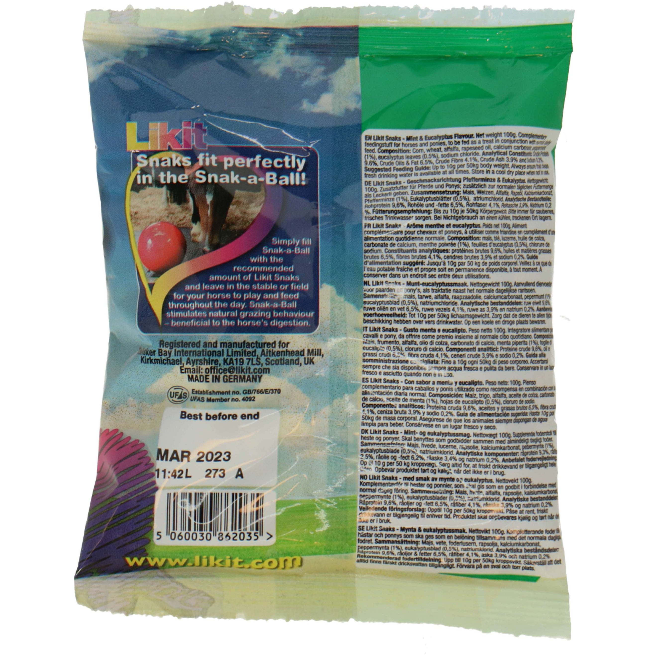 Likit Horse Candy Snacks Mint/Eucalyptus