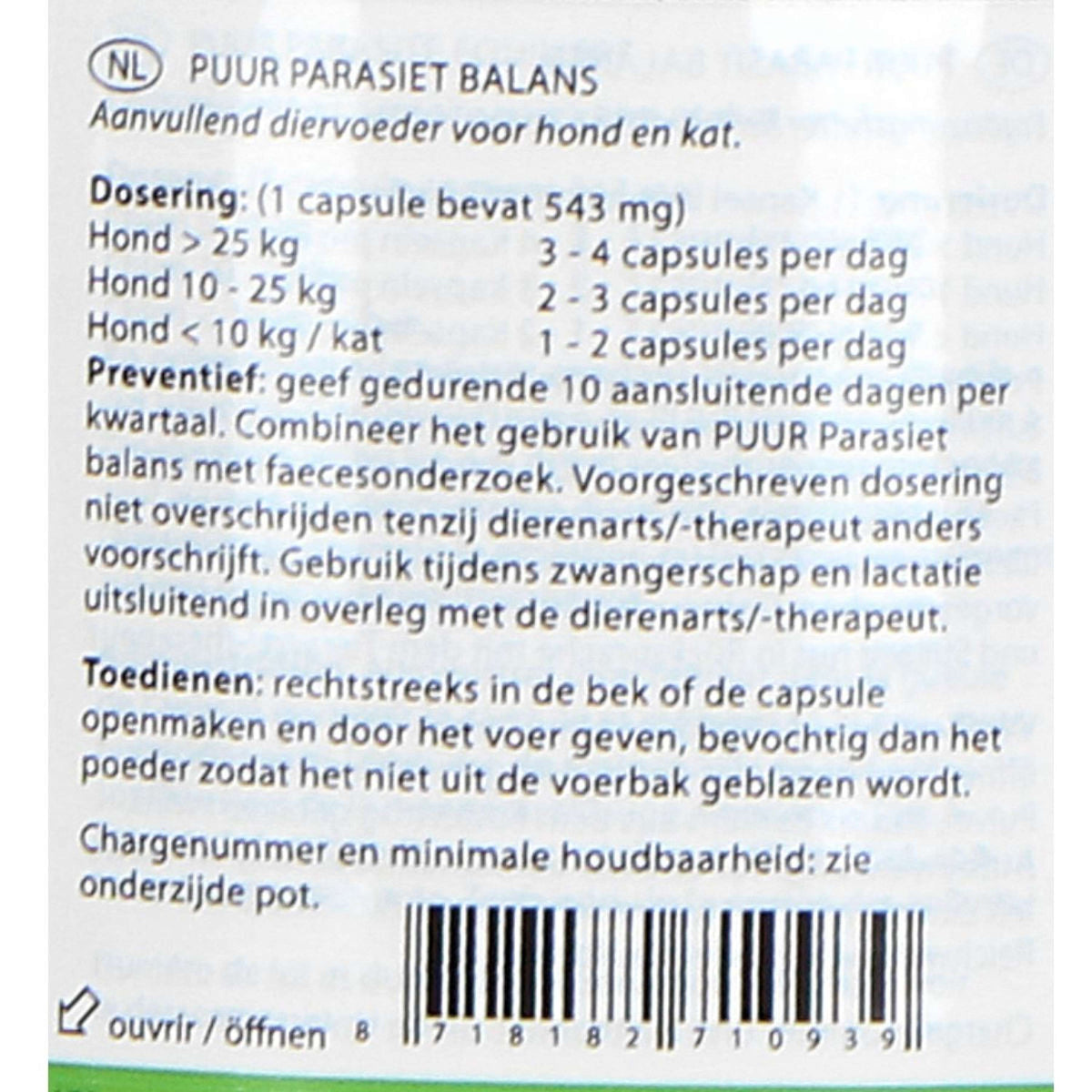 PUUR Parasite Balance Dog and Cat