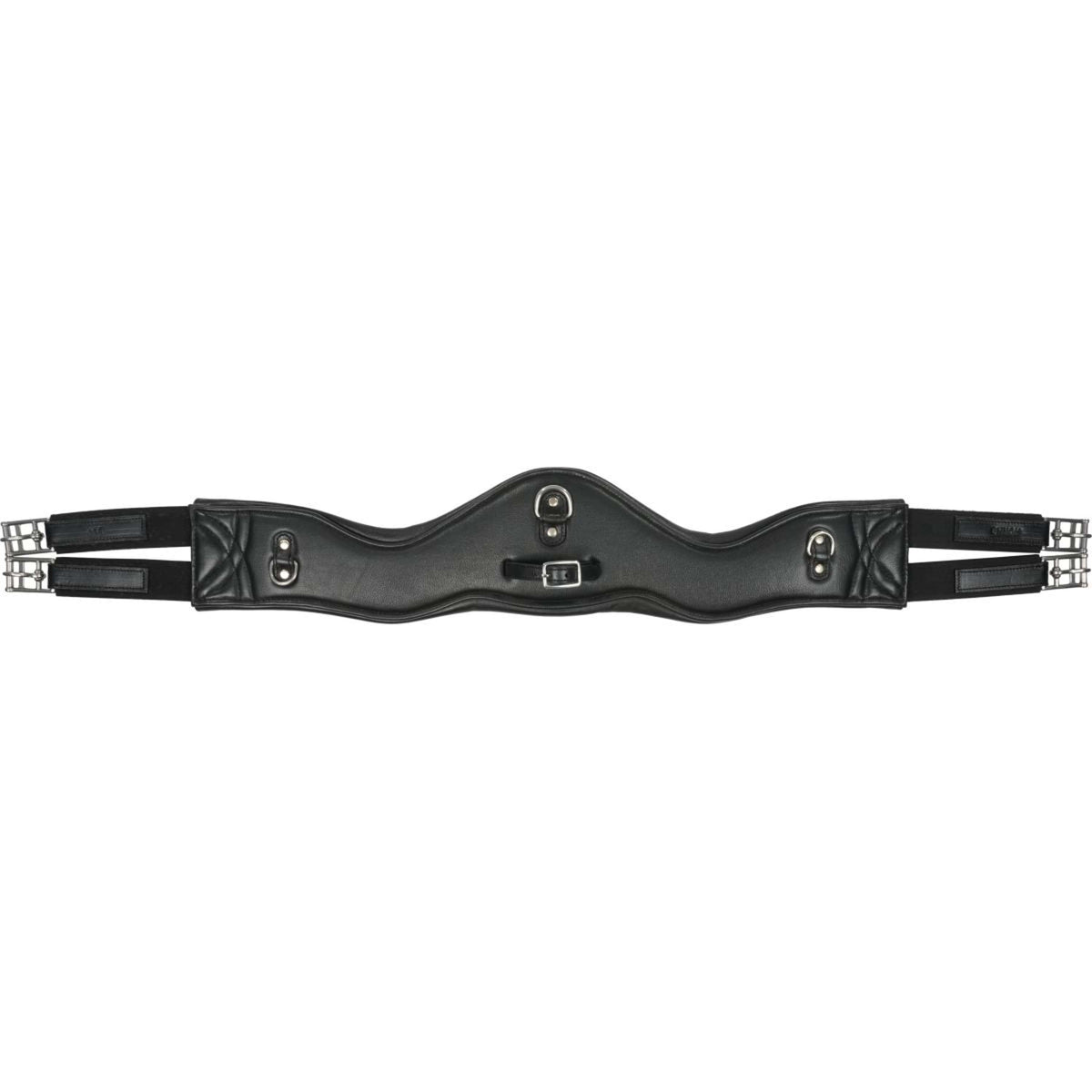 HORKA Girth Gp Anatomic Soft Padded Leather Black/Silver