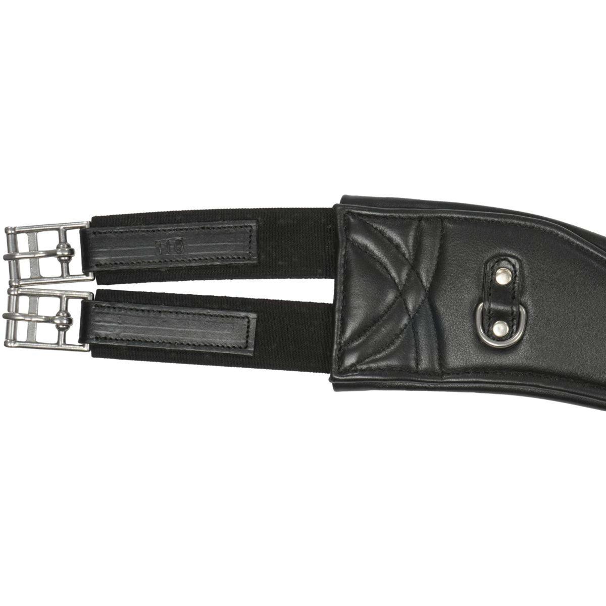 HORKA Girth Gp Anatomic Soft Padded Leather Black/Silver