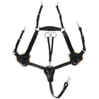 HORKA 5 Point Breastplate Elastic Black/Silver