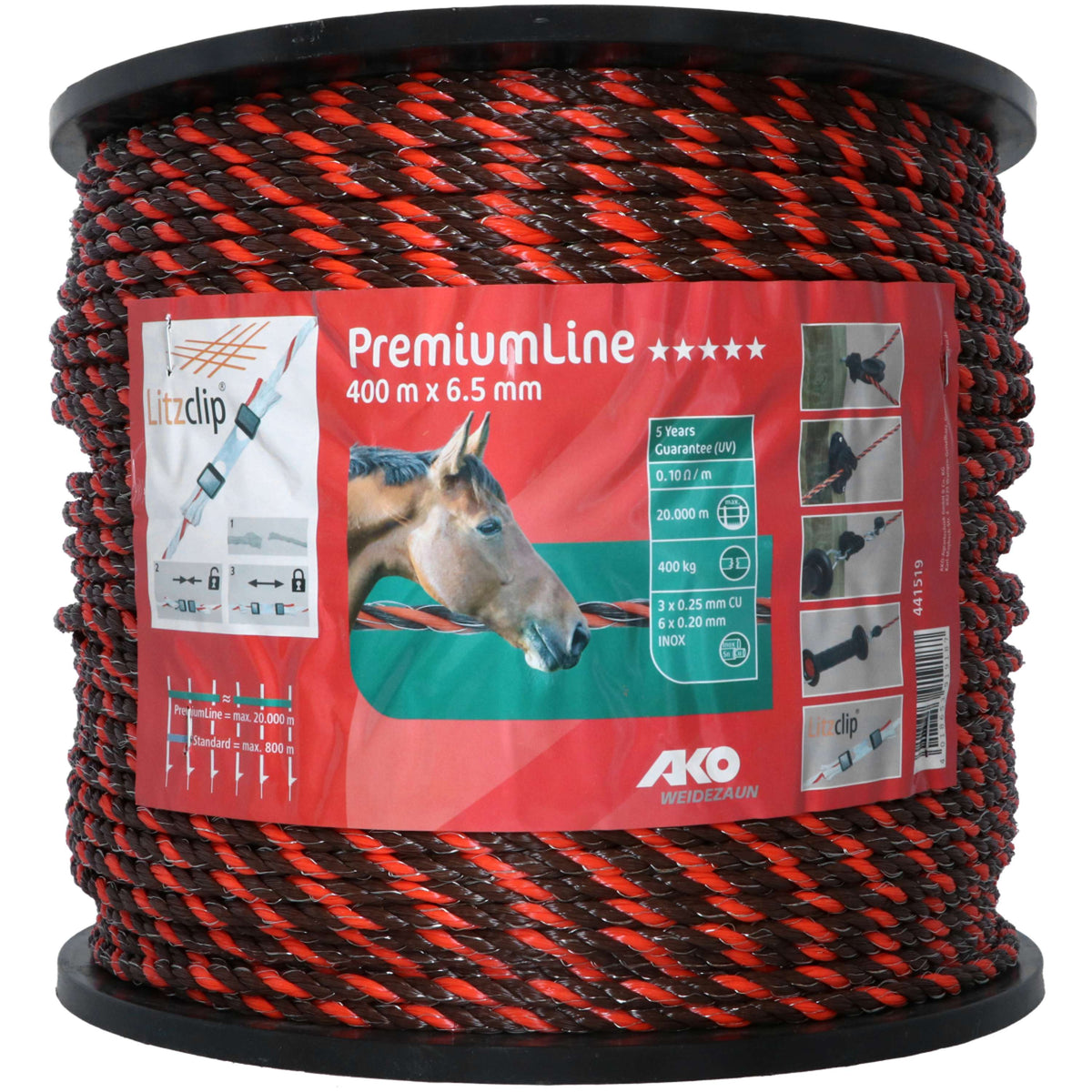 Ako Fencing Rope PremiumLine Orange/Brown