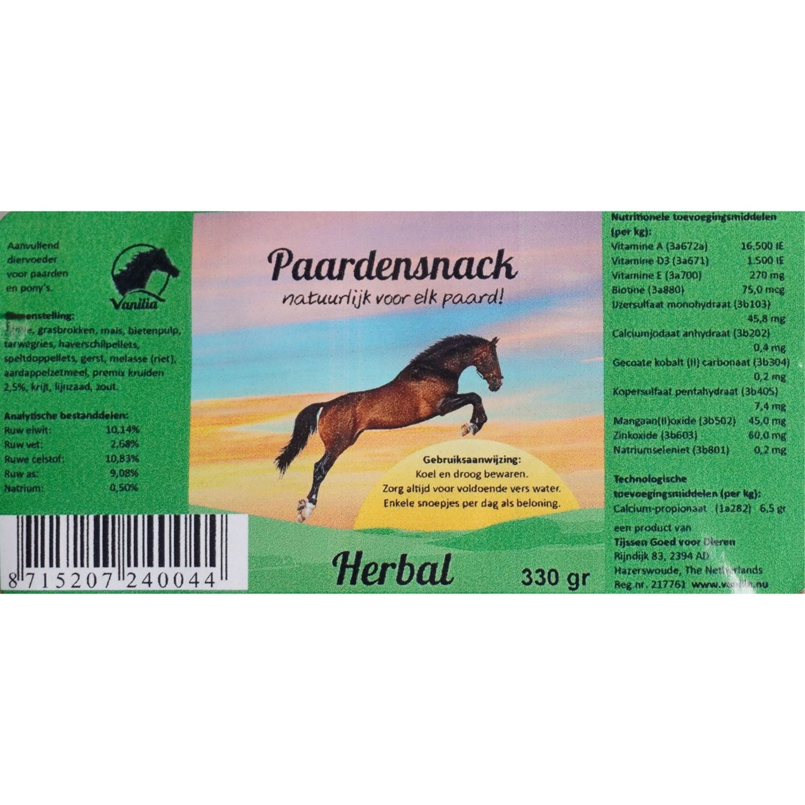 Vanilia Herbal Horse Treats