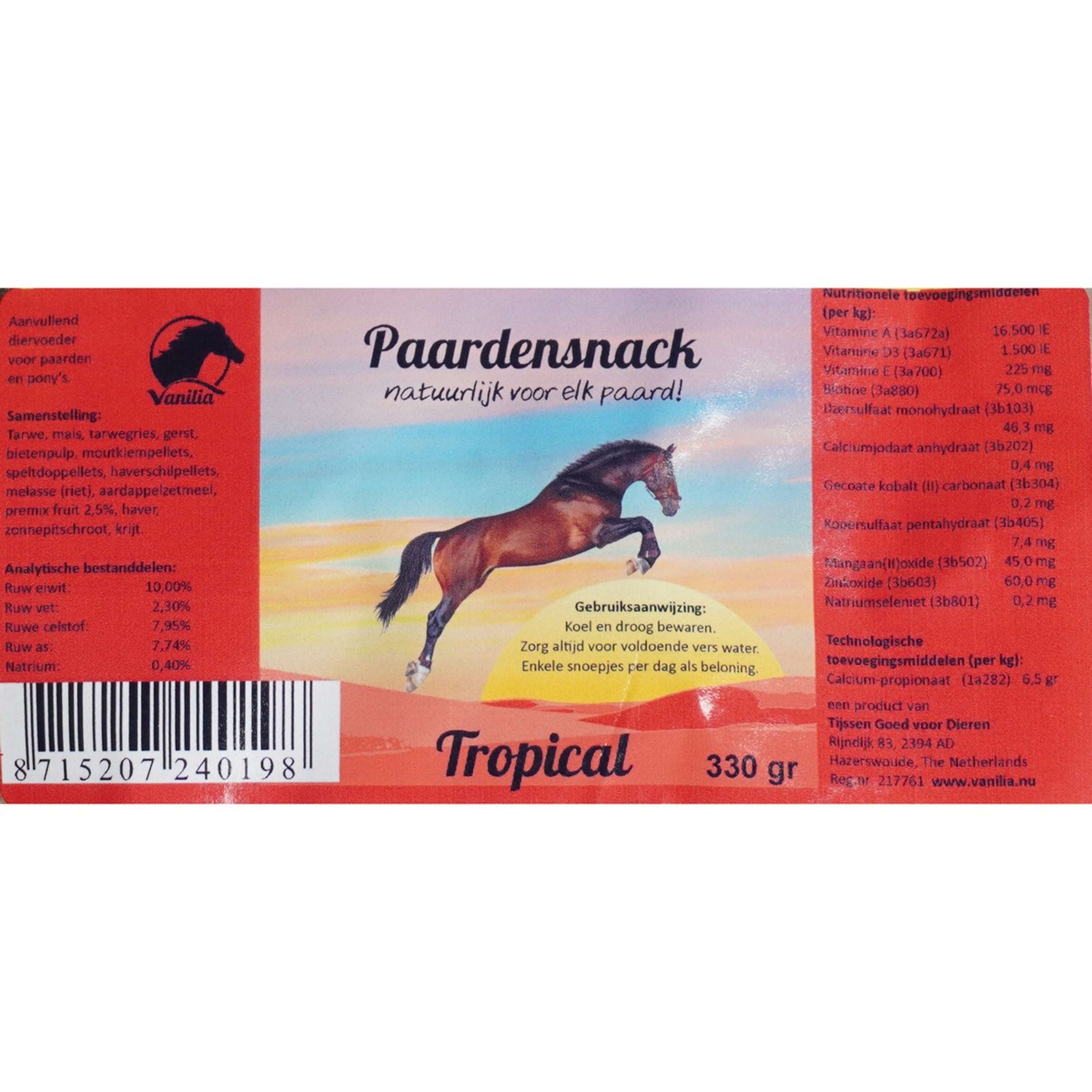 Vanilia Tropical Horse Treats