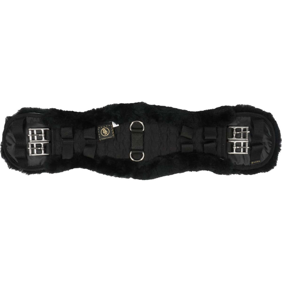 BR Dressage Girth Anatomic Sheepskin Black