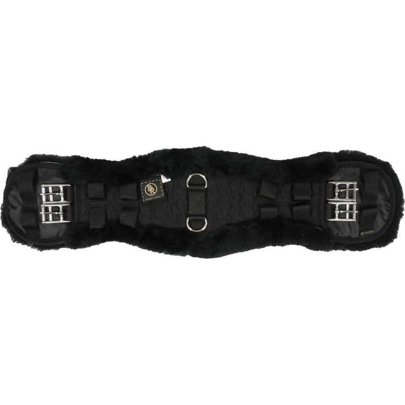 BR Dressage Girth Anatomic Sheepskin Black