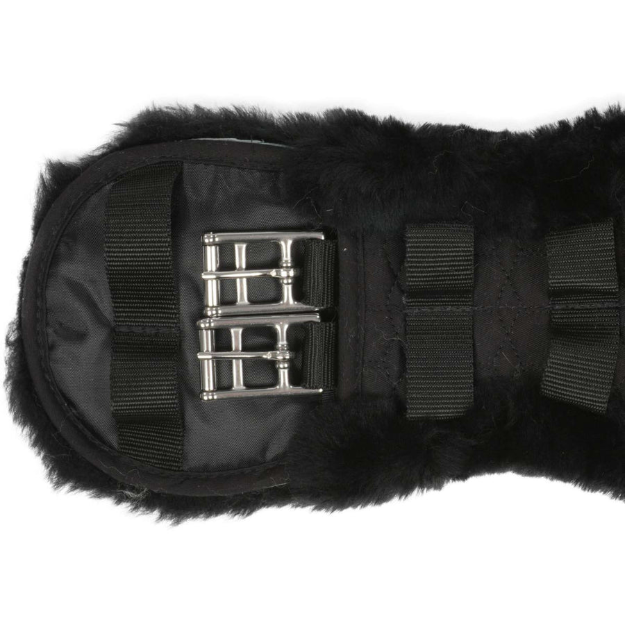 BR Dressage Girth Anatomic Sheepskin Black