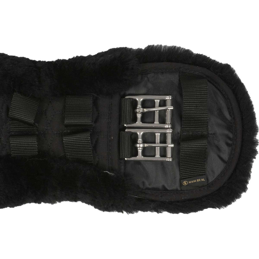 BR Dressage Girth Anatomic Sheepskin Black