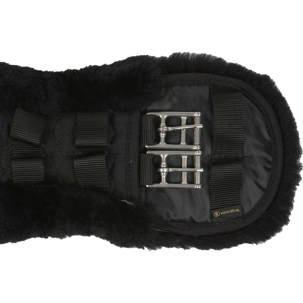 BR Dressage Girth Anatomic Sheepskin Black