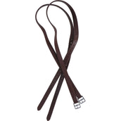 BR Stirrup Straps Nylon and Soft Stainless Steel Buckles Tobacco/Silver