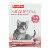 Beaphar Milquestra Deworming Tablets Cat/Kitten 0,5-4kg