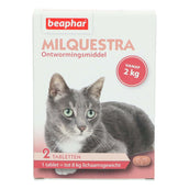 Beaphar Milquestra Deworming Tablets Cat 2-12kg