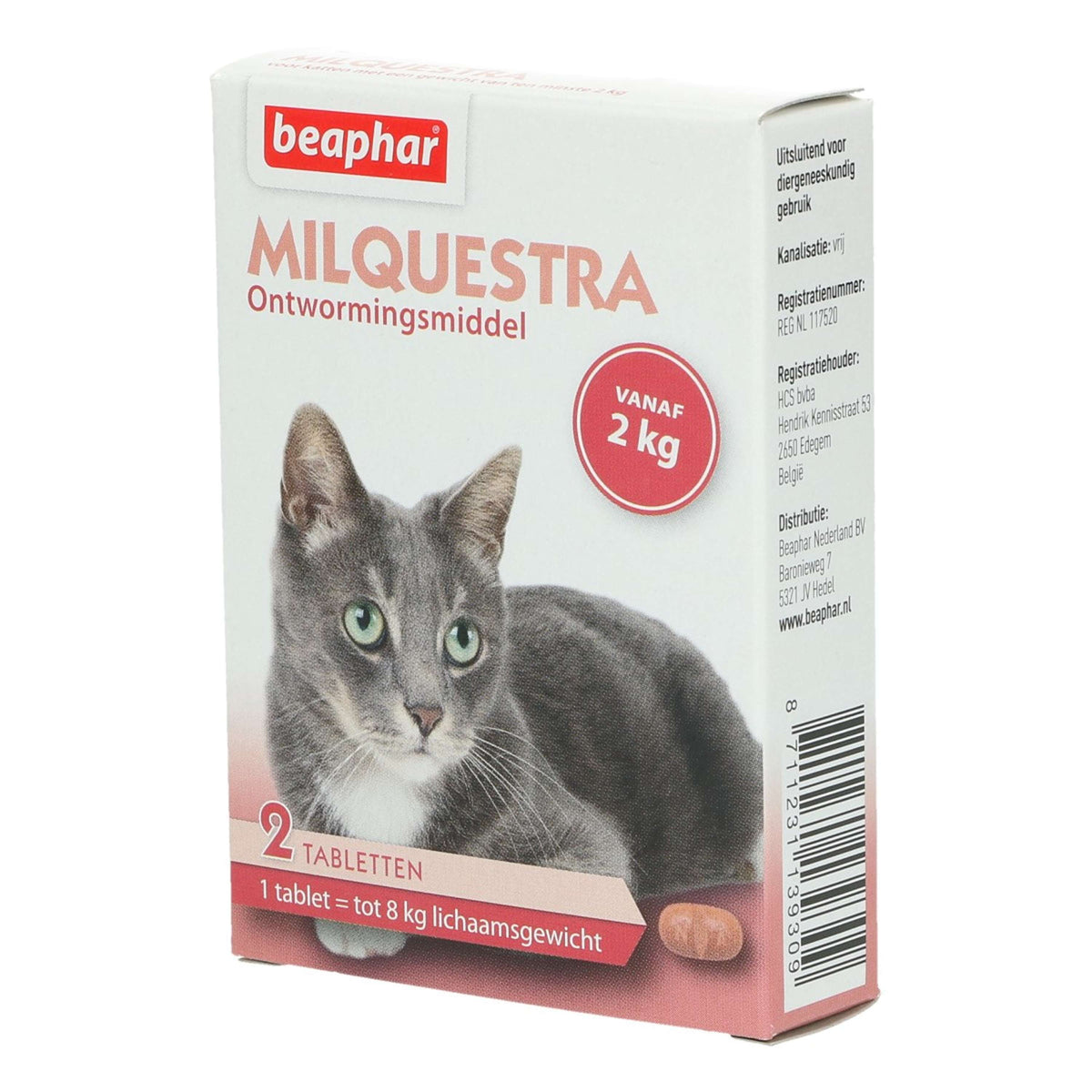 Beaphar Milquestra Deworming Tablets Cat 2-12kg