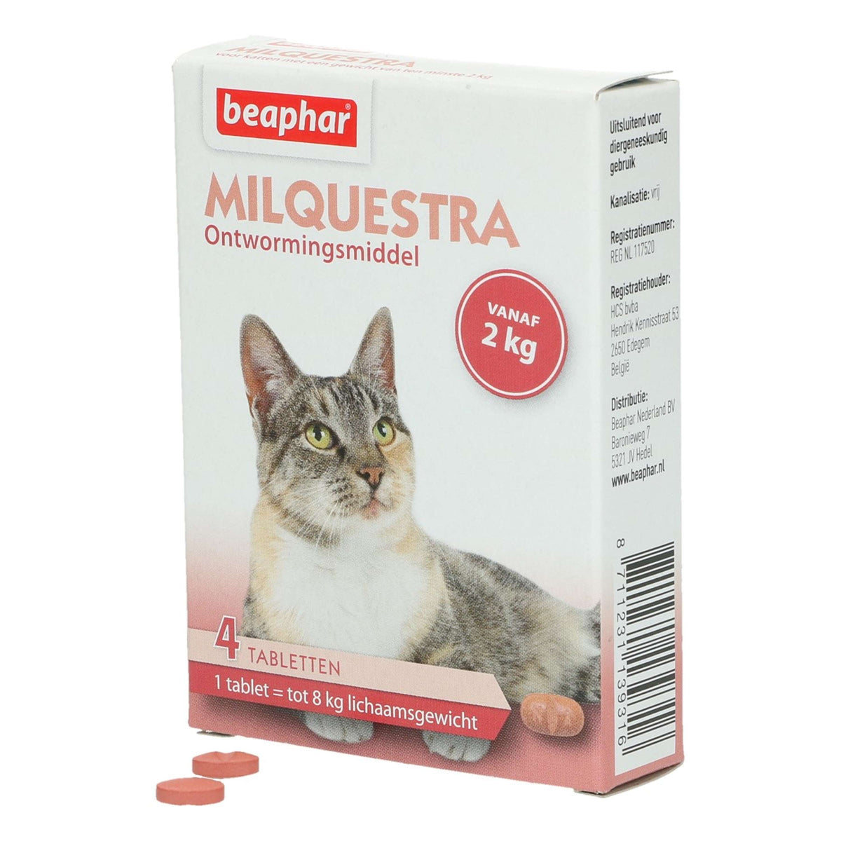 Beaphar Milquestra Deworming Tablets Cat 2-12kg