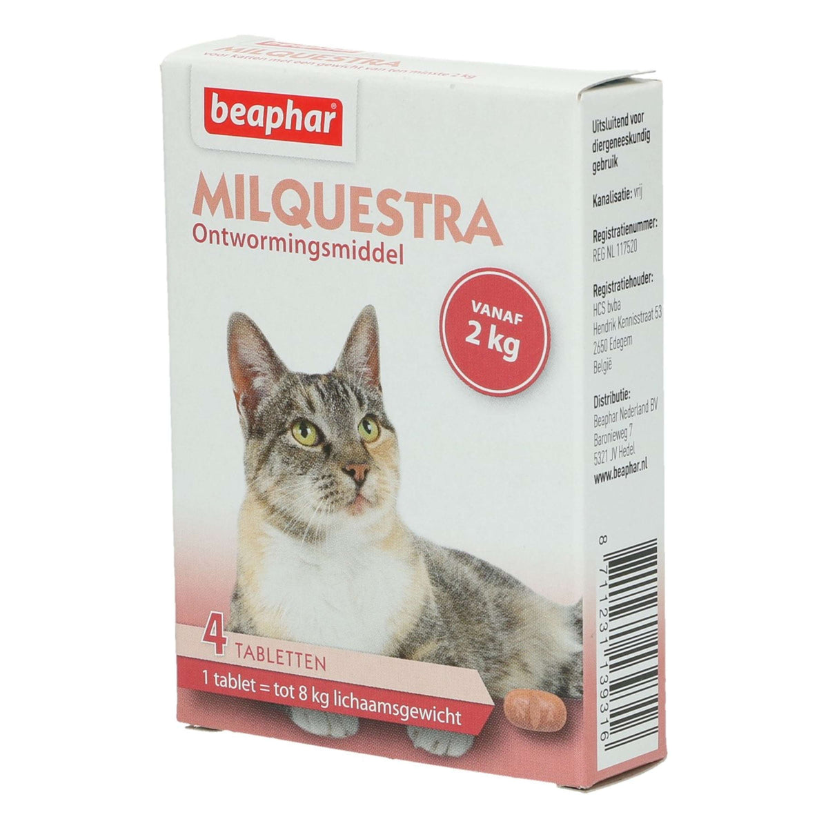 Beaphar Milquestra Deworming Tablets Cat 2-12kg