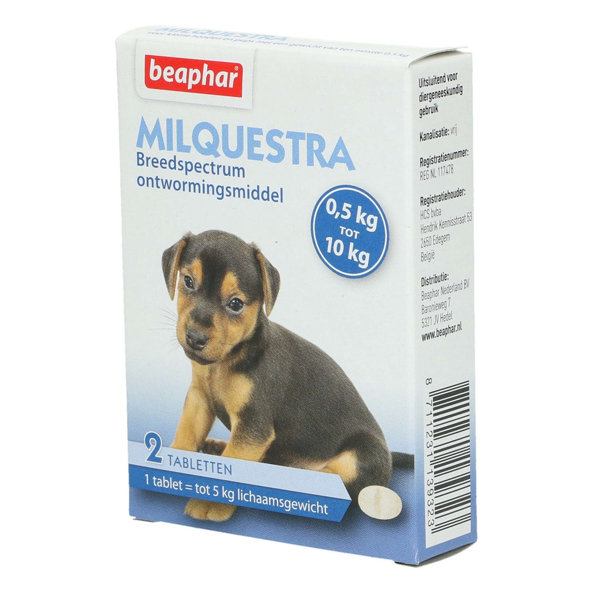 Beaphar Milquestra Deworming Tablets Dog/Puppy 0,5-10kg