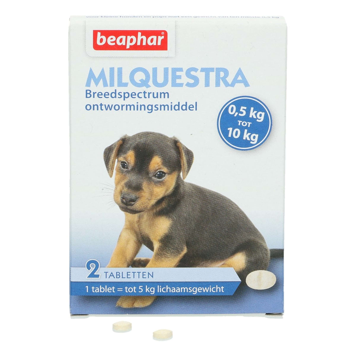 Beaphar Milquestra Deworming Tablets Dog/Puppy 0,5-10kg