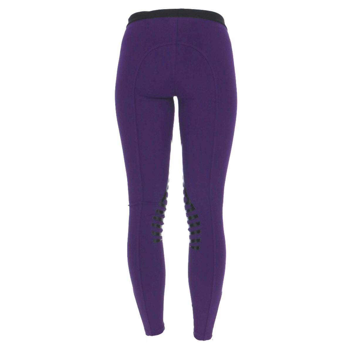 HKM Riding Leggings Starlight Silicon Knee Children Purple/Black