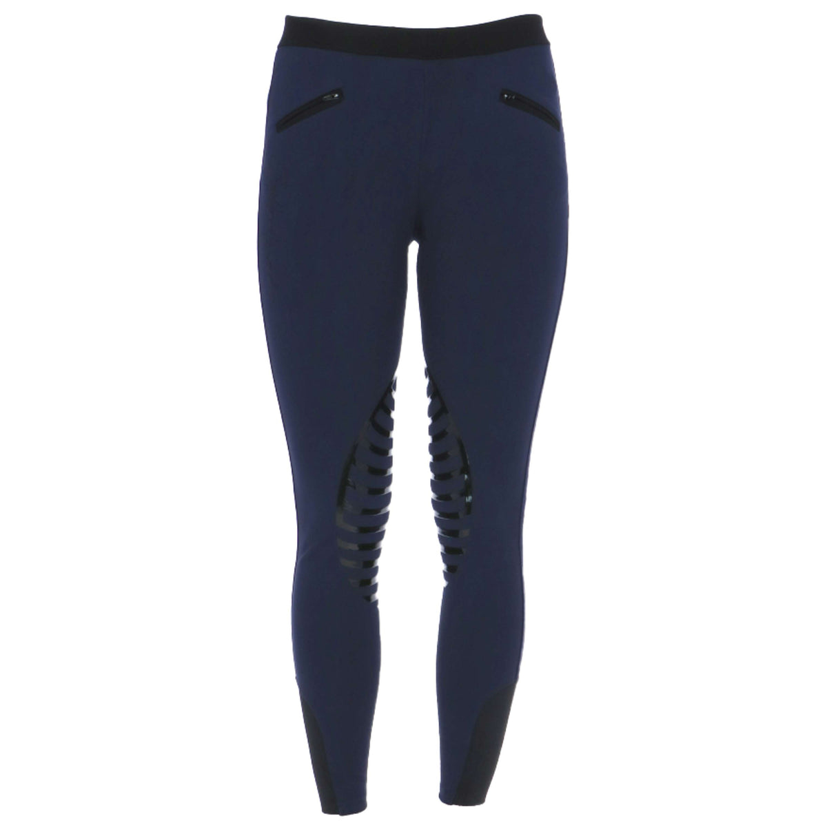 HKM Riding Leggings Starlight Sili. Knee Blue/Black