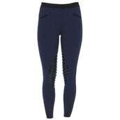 HKM Riding Leggings Starlight Sili. Knee Blue/Black